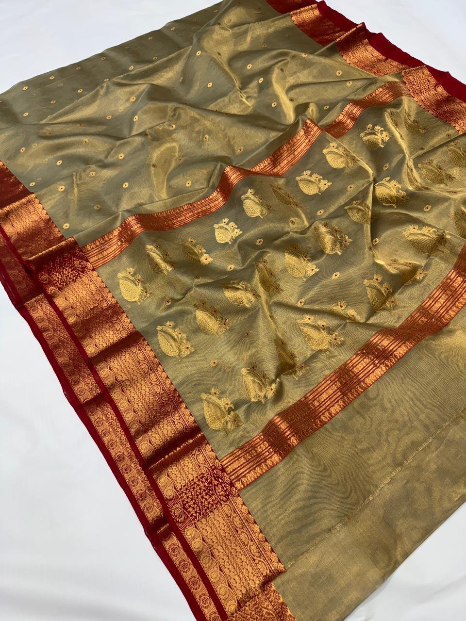 Silk Katan Saree Tissue image 8