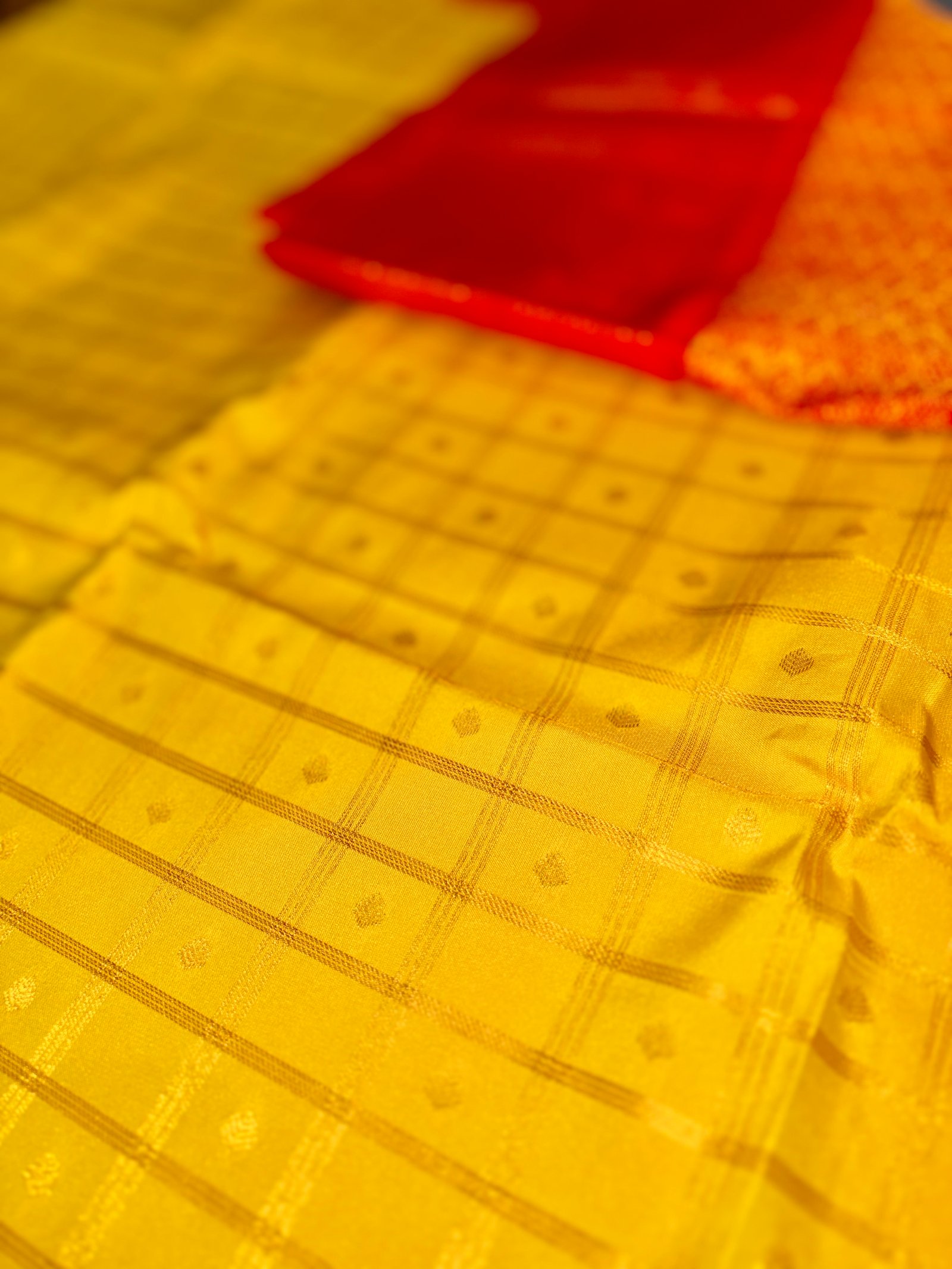 Checks and Tilak Korvai Kanchi Semi Silk Sarees image 19