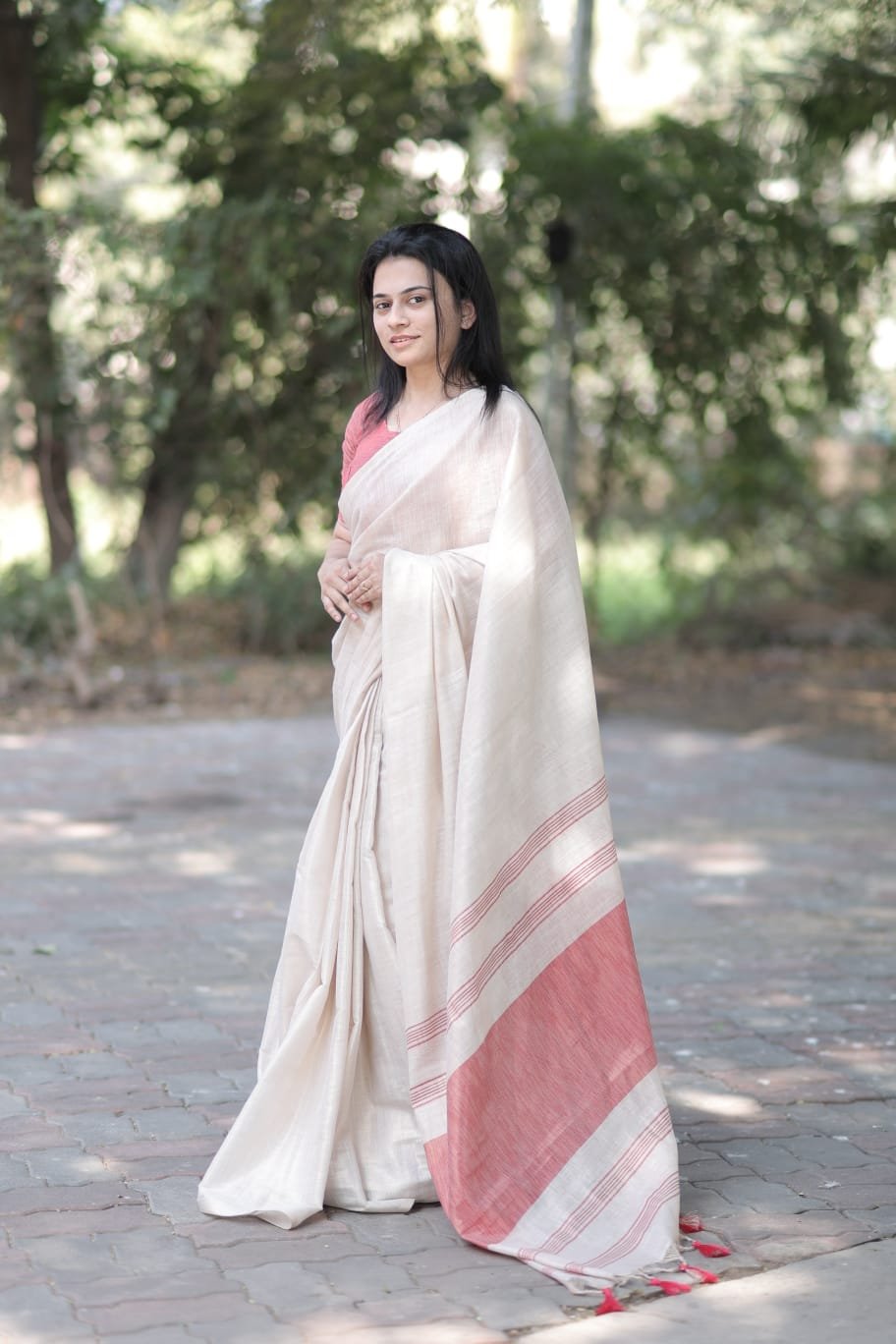 Pure Mysore Silk Soft Linen Saree image 18