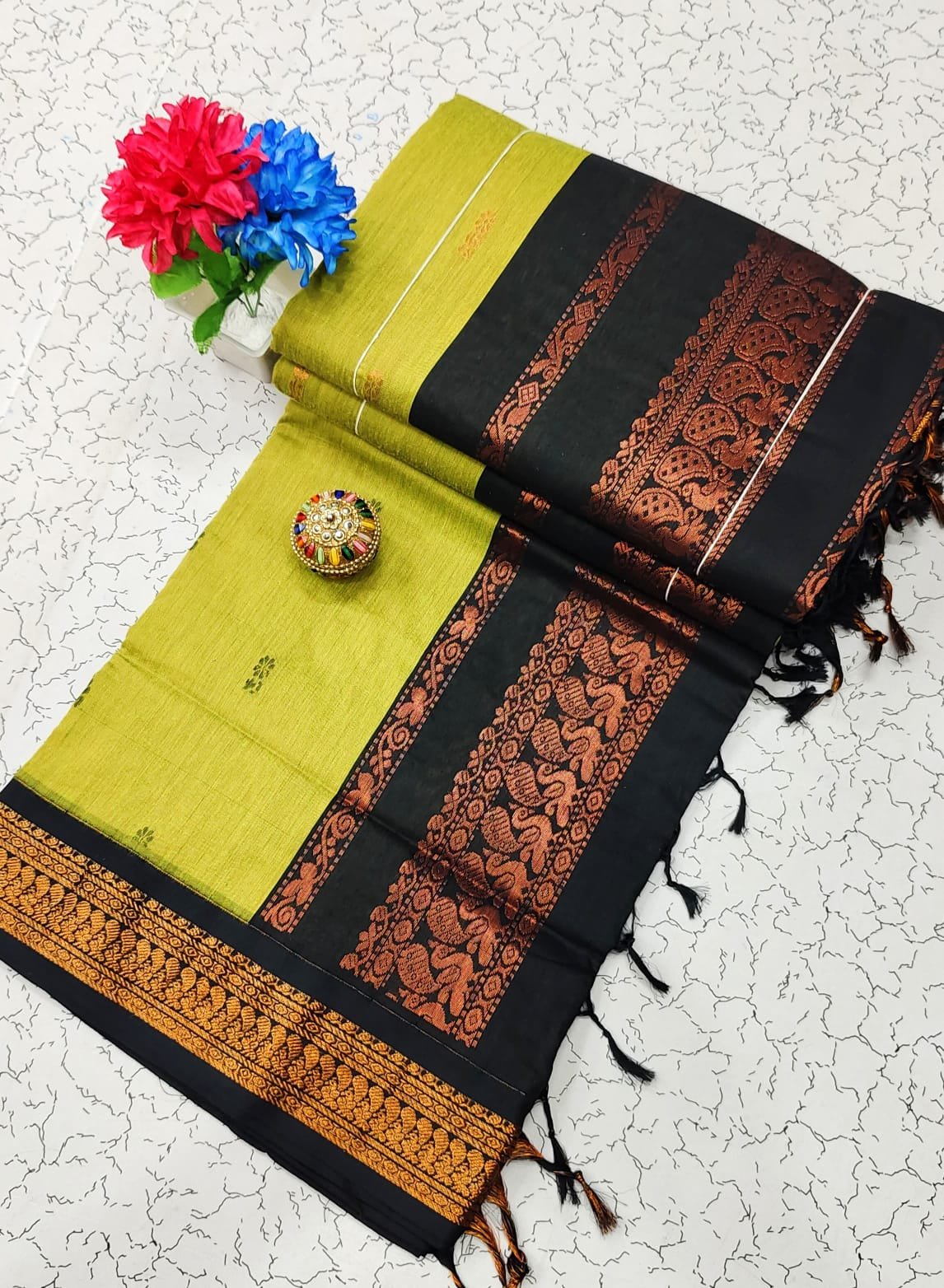 Kalyani Cotton Saree ( BUTTA) image 11