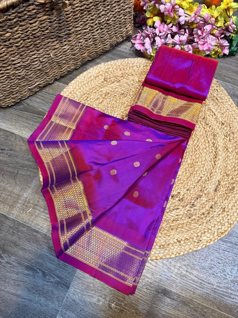 Kalanjali Maharani Paithani Pure Silk image 33