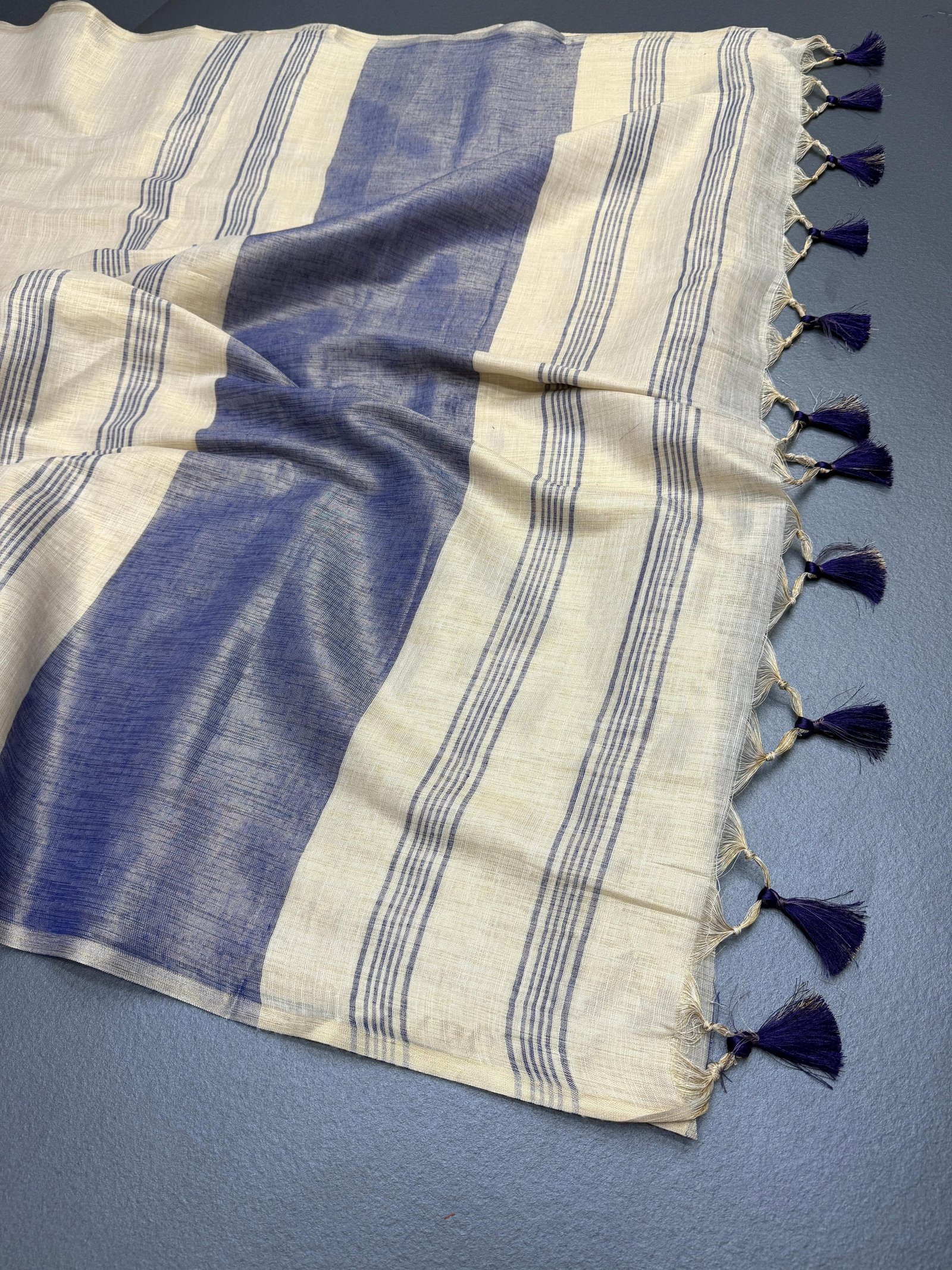 Pure Mysore Silk Soft Linen Saree image 5