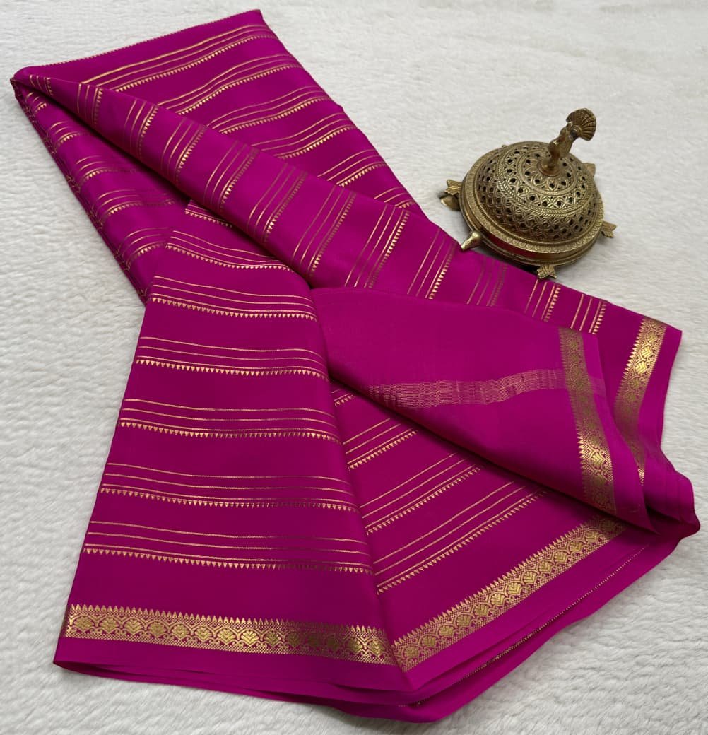 Semi Mysore Silk Sarees image 8