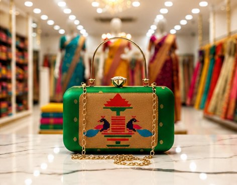 Paithani Clutch Design 1 image 7