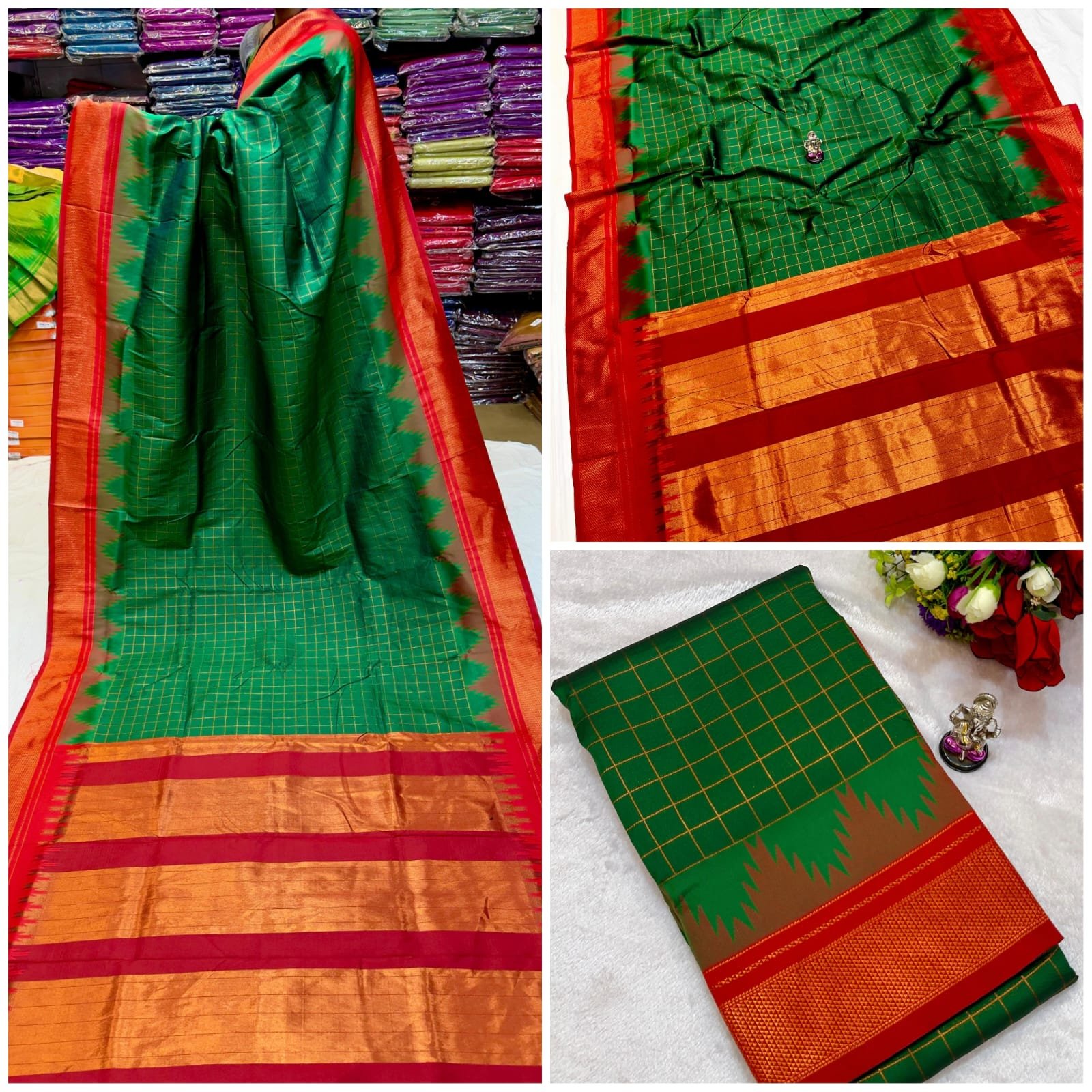 Neha Checks Irkal Paithani image 14