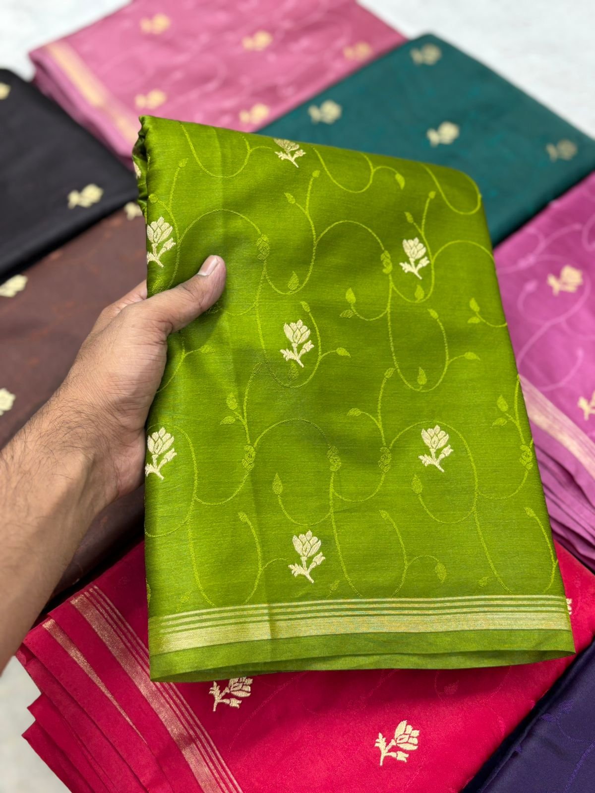 Premium Quality Gaji Silk saree image 11