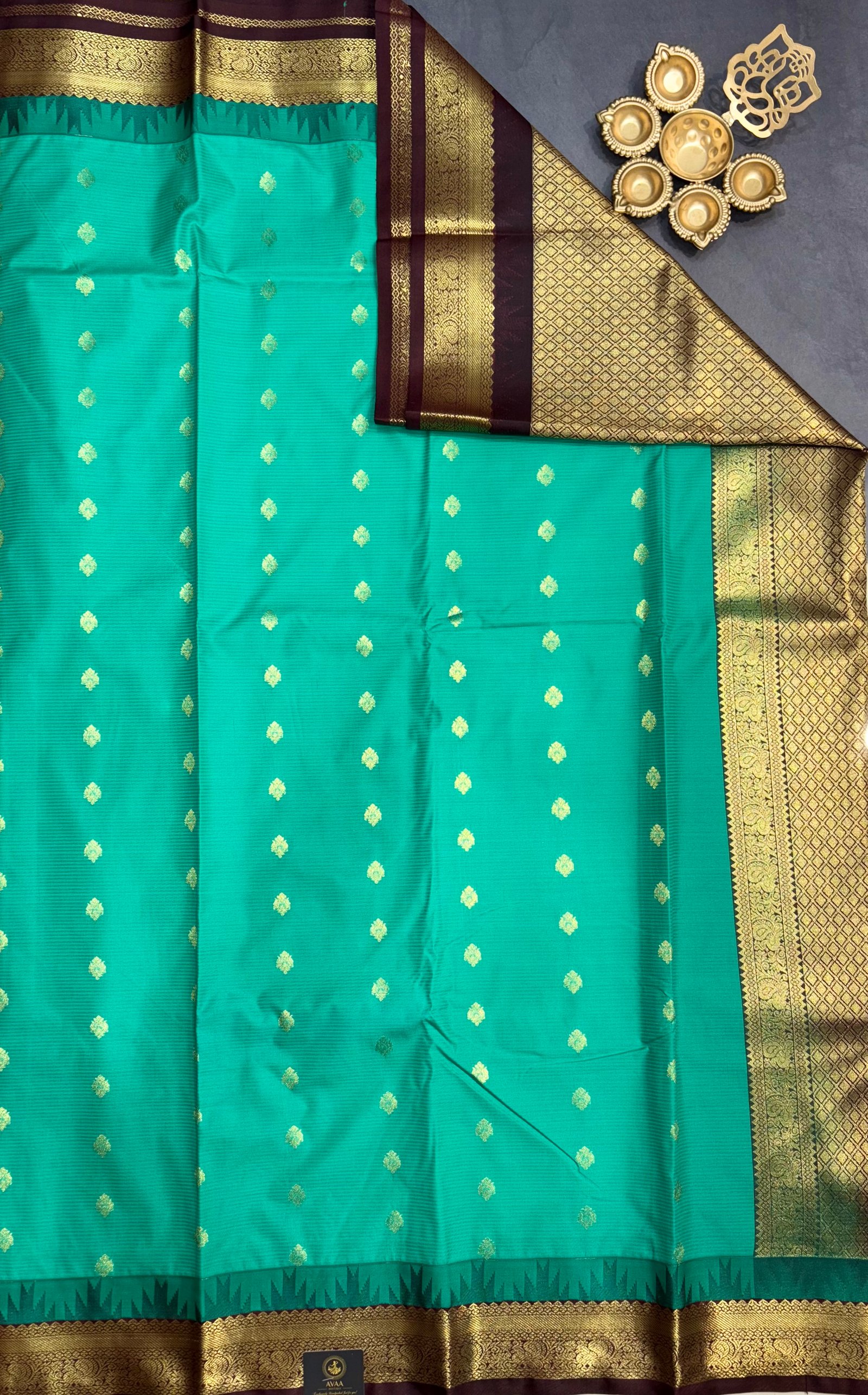 Small Border Korvai Kanchi Semi Silk Sarees image 15