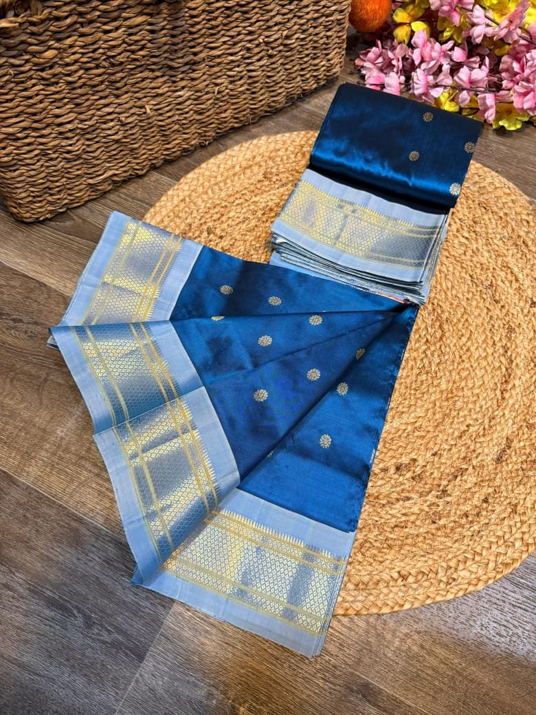 Kalanjali Maharani Paithani Pure Silk image 14