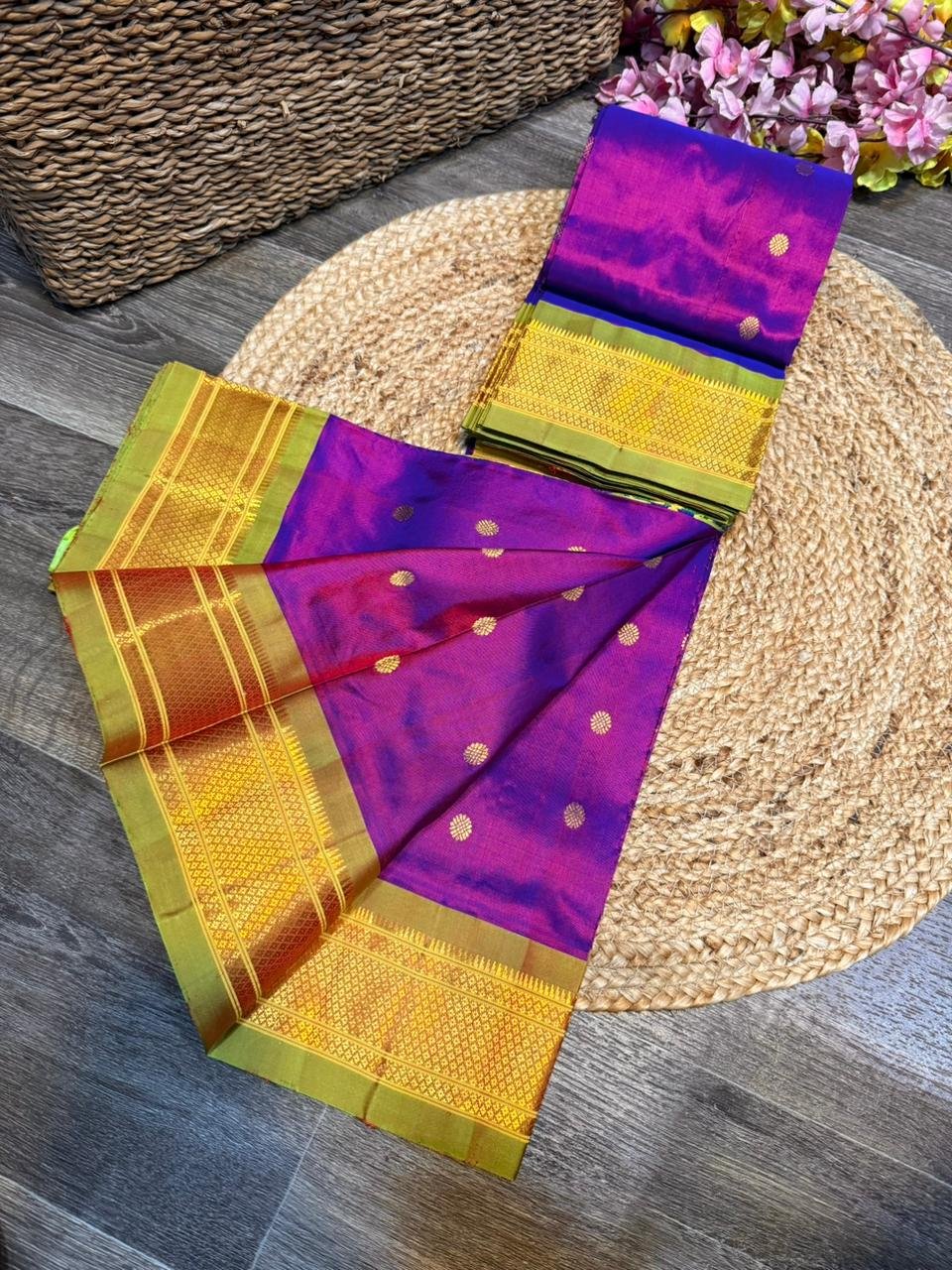 Kalanjali Maharani Paithani Pure Silk image 32