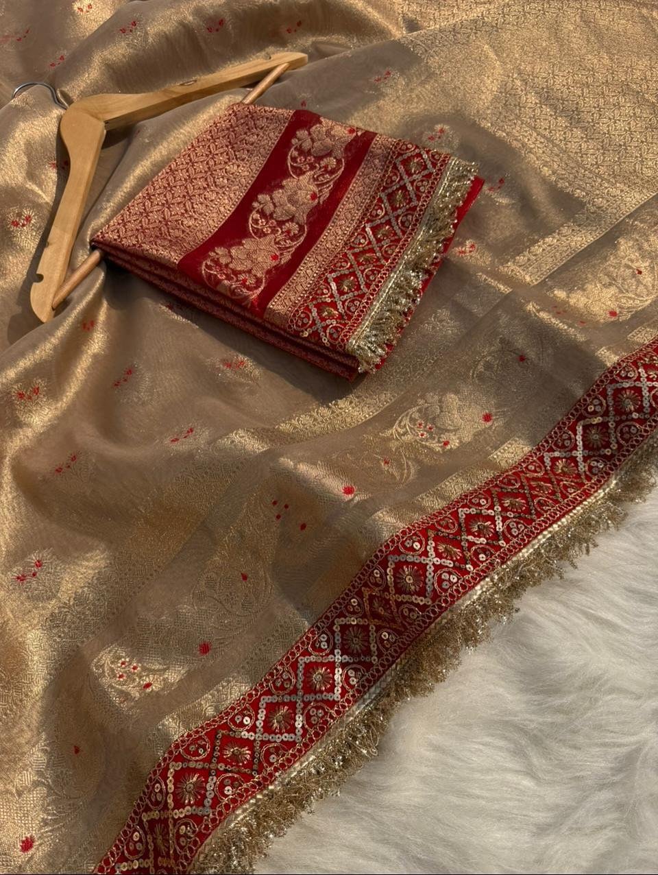 Banarasi Tissue Silk image 5