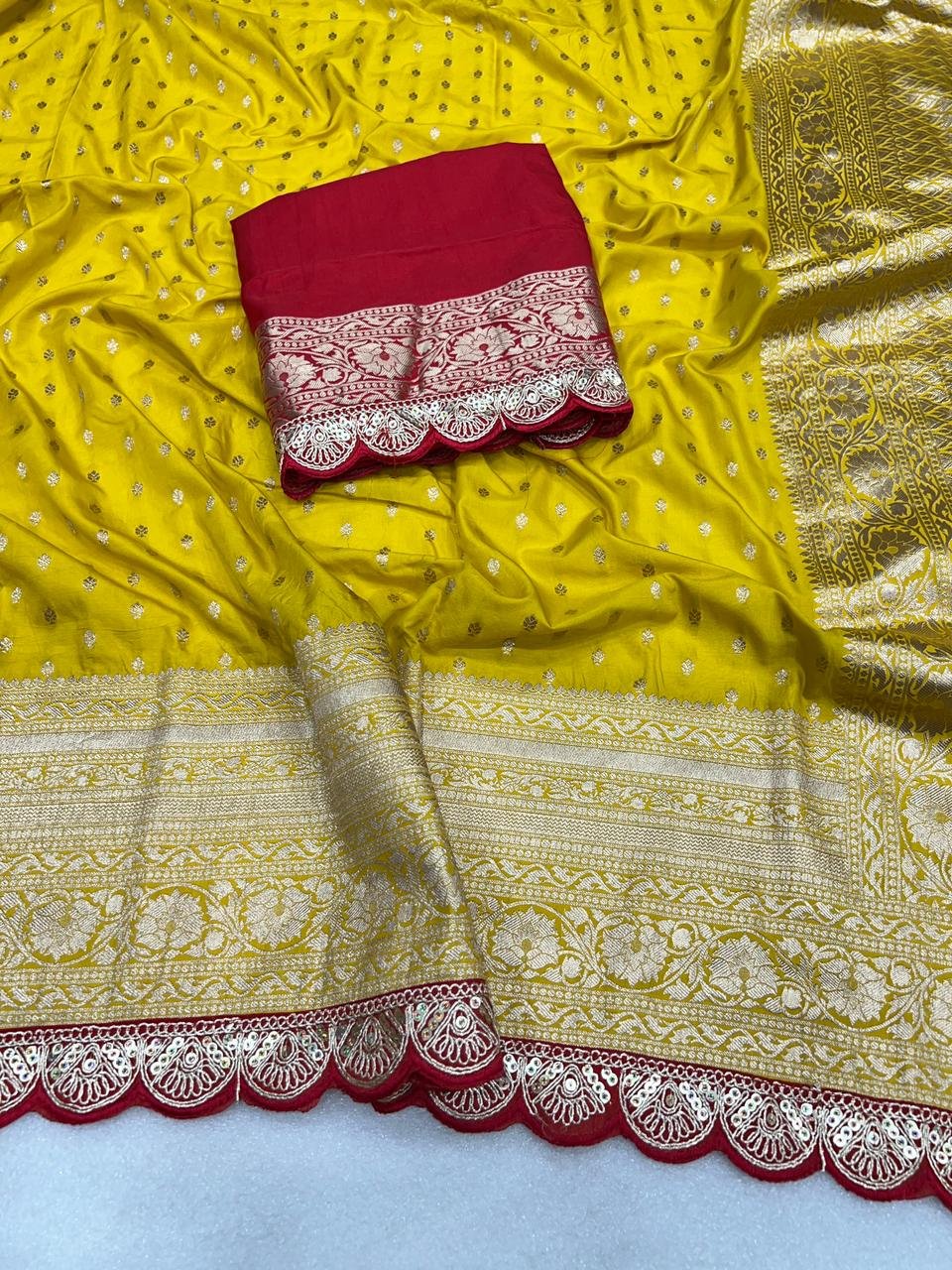 Pure Satin Silk Sarees image 8