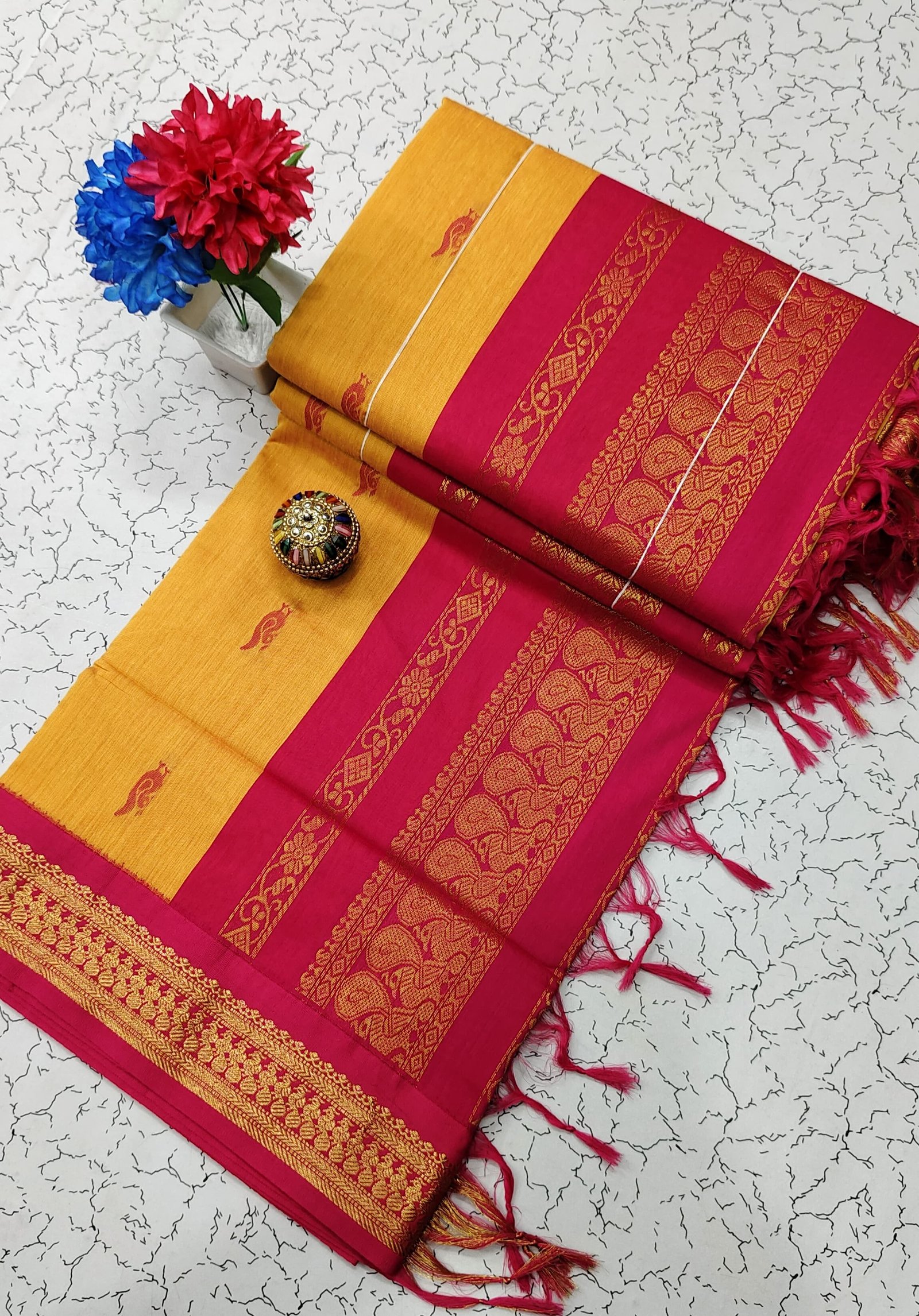 Kalyani Cotton Saree ( BUTTA) image 41