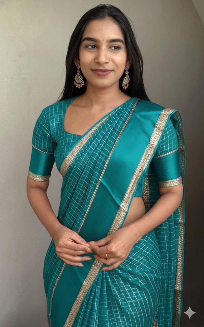 Viscose georgette saree image 2
