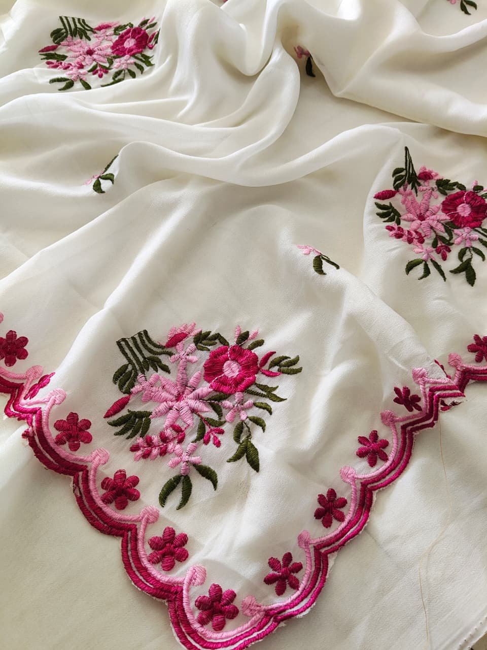 Soft Georgette Silk Sarees image 4