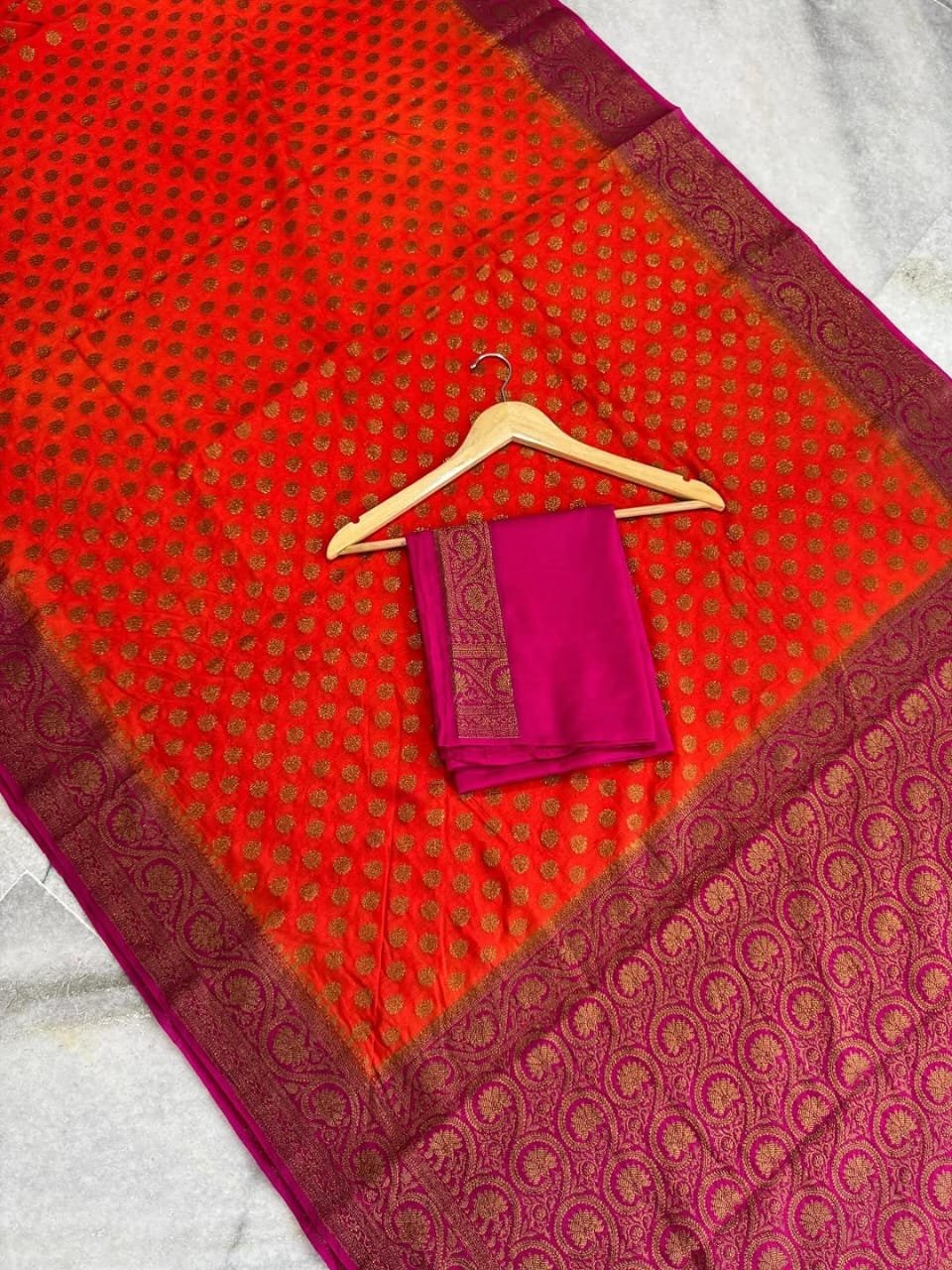 1 Banarasi Daybal Semi Georgette Soft Silk image 5