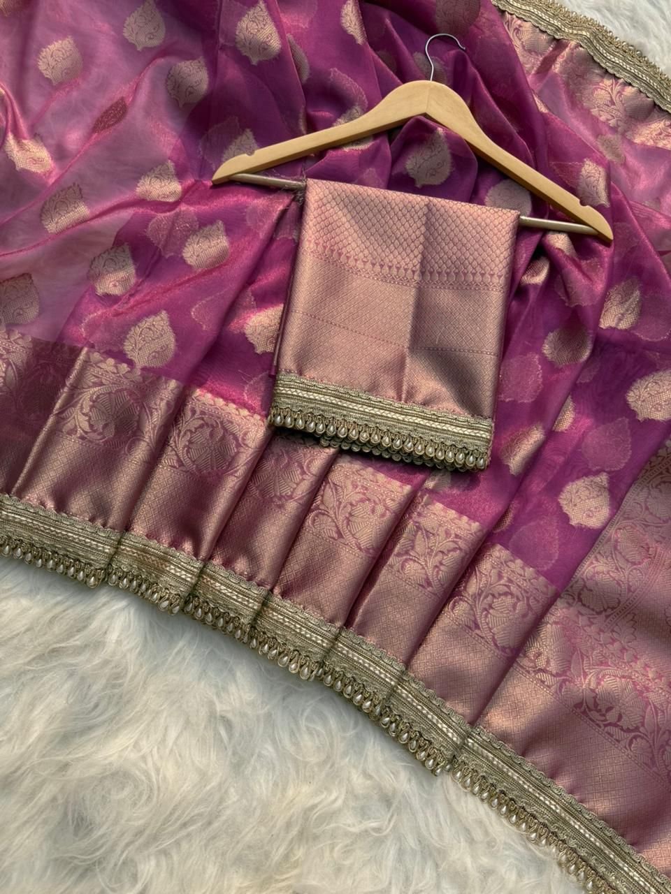 9 Banarasi Tissue Silk image 5