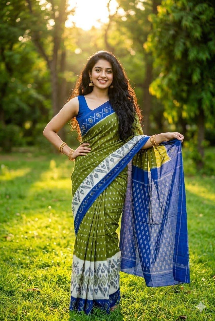 Pure Linen Cotton Sarees image 16