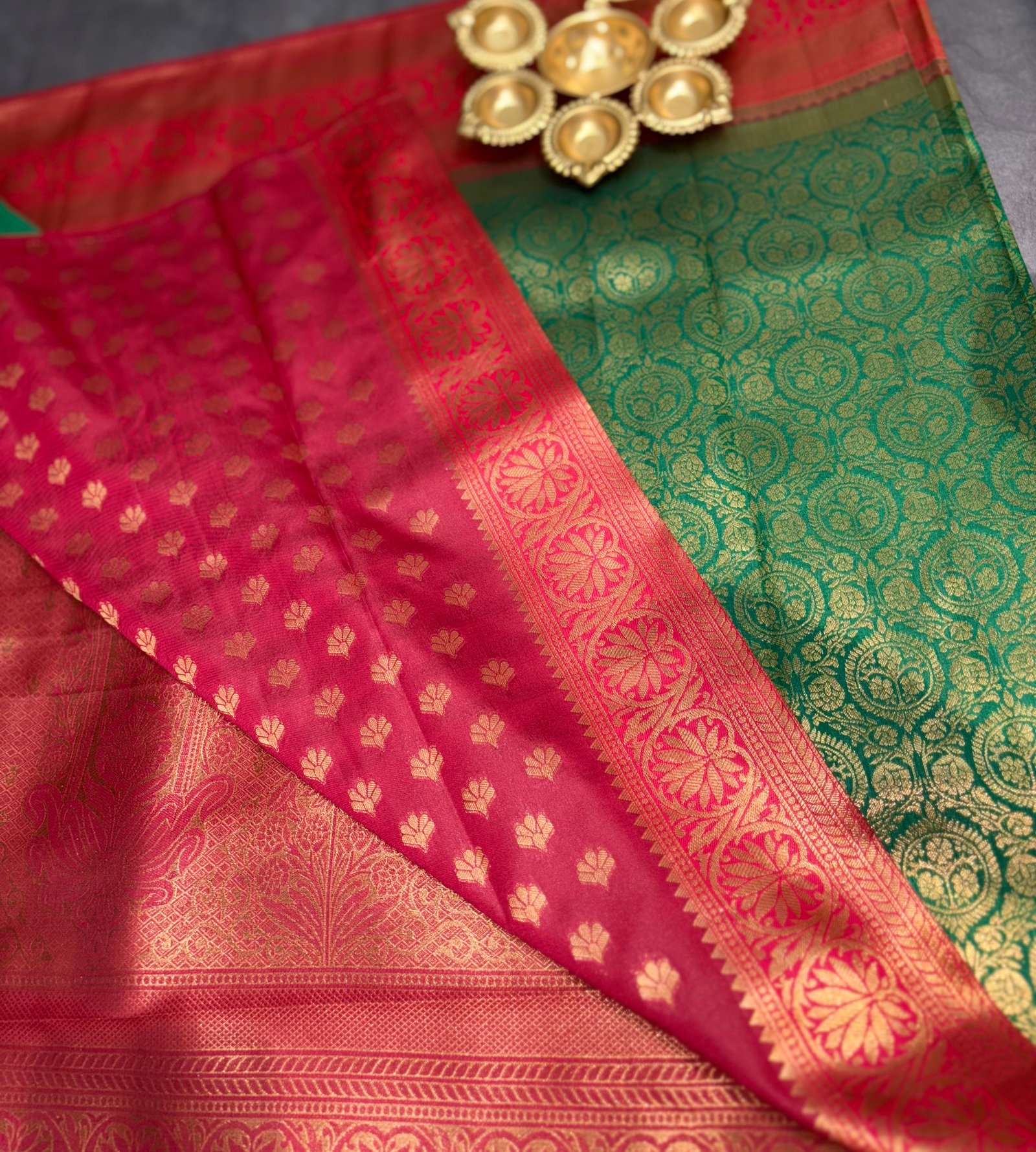 Kanchi Semi Silk Saree Full Brocade image 2