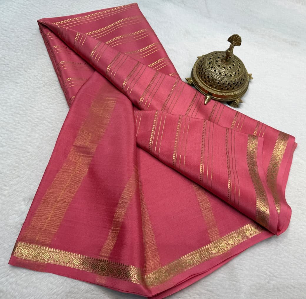 Semi Mysore Silk Sarees image 6