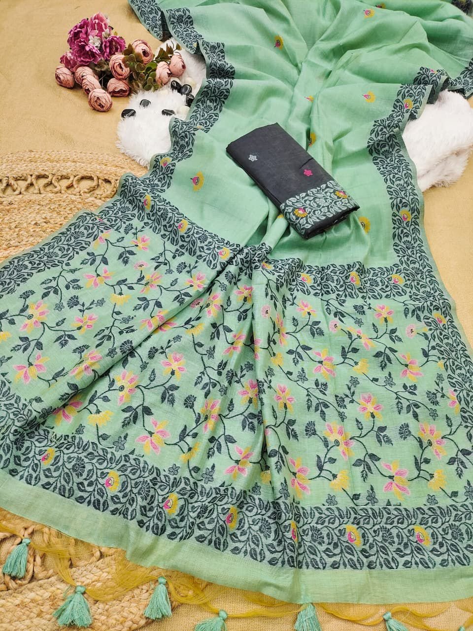 Premium Chanderi Cotton Saree image 3
