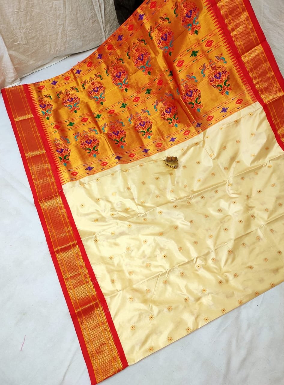 Karnful Pdiyal Paithani Pure Silk image 4