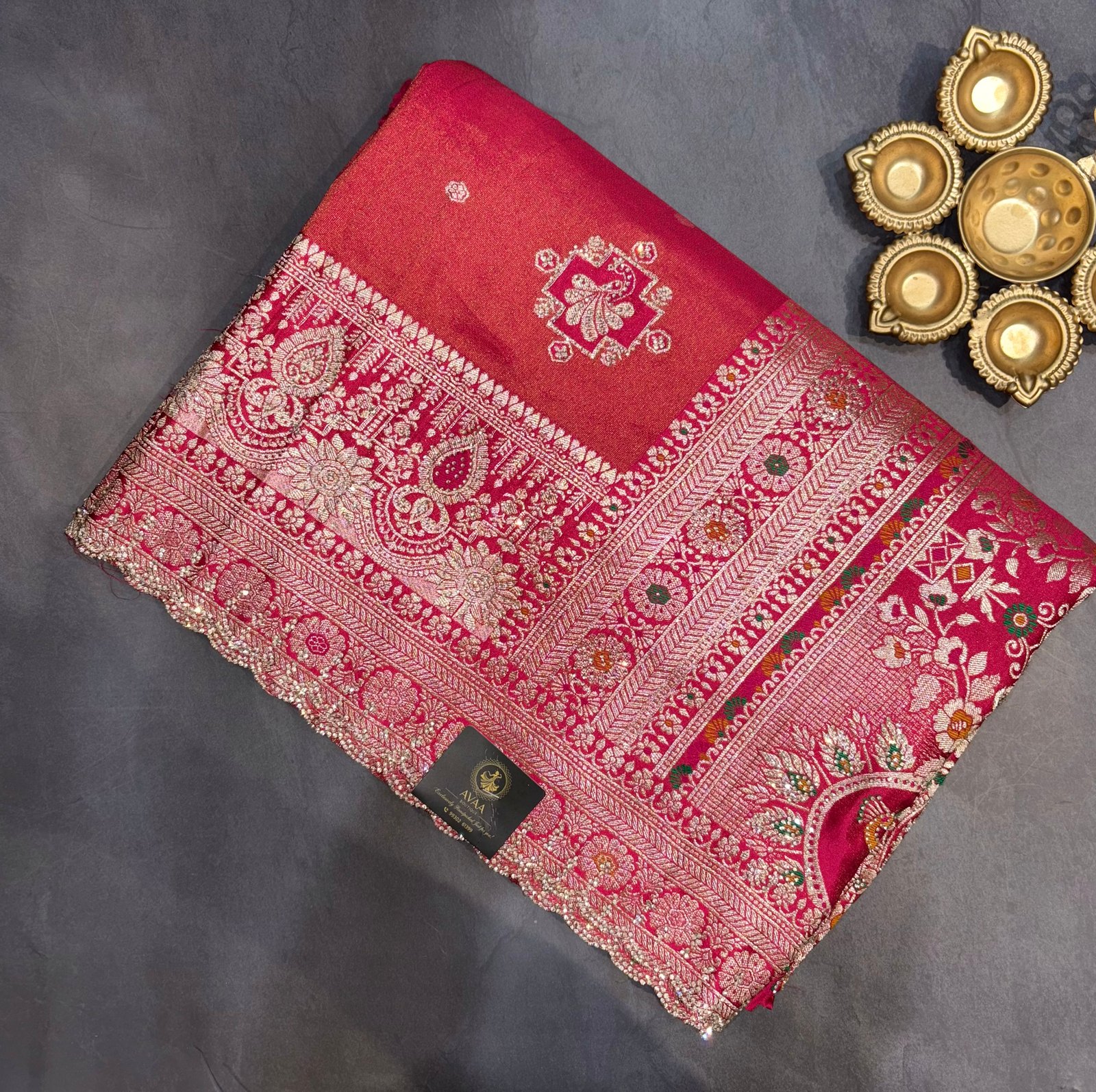 Bridal kanjivaram Tissue Silk Sarees image 5