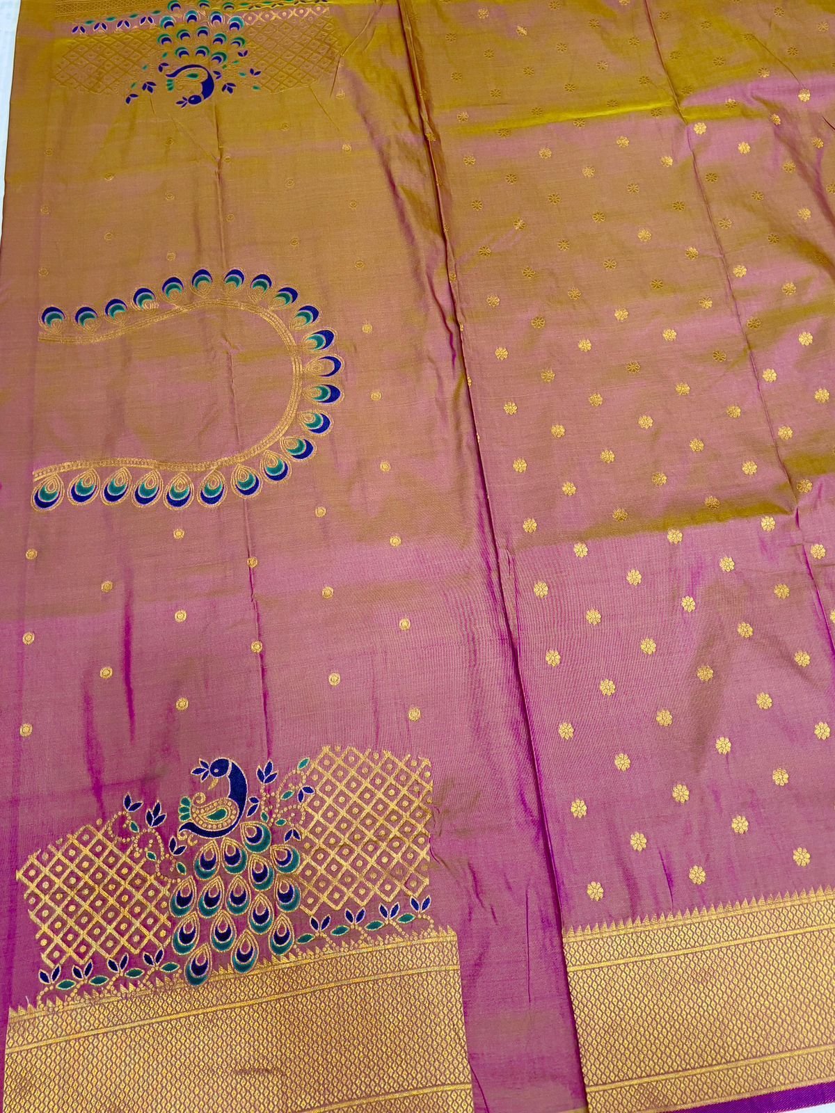 Yeola Kalanjali Double Pallu Paithani image 6