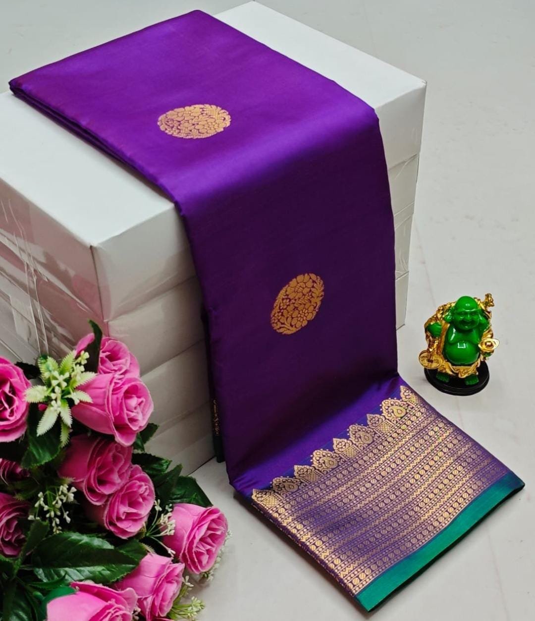 Litchi Soft Silk Sarees image 7