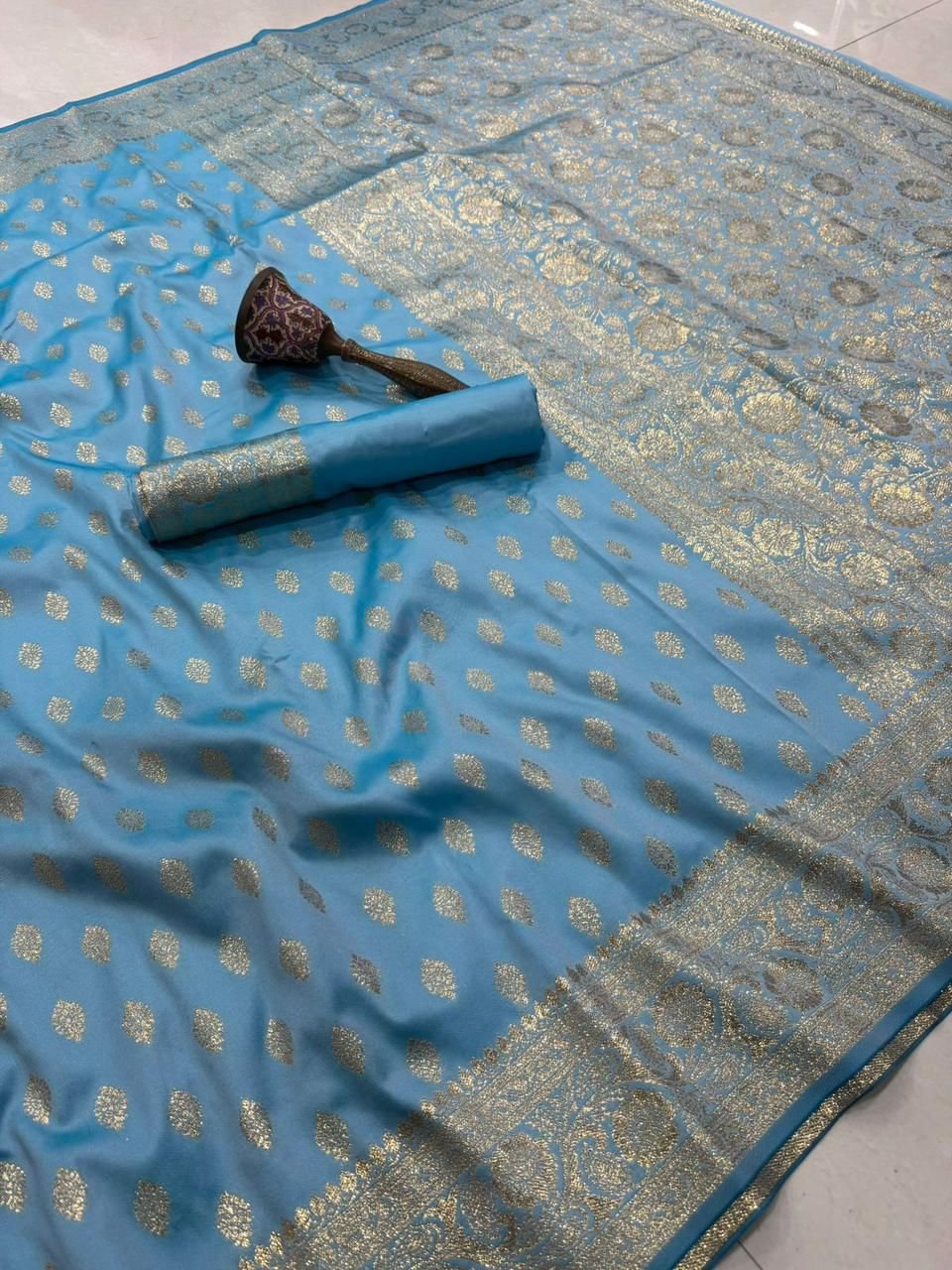 1 Banarasi Semi Silk image 12