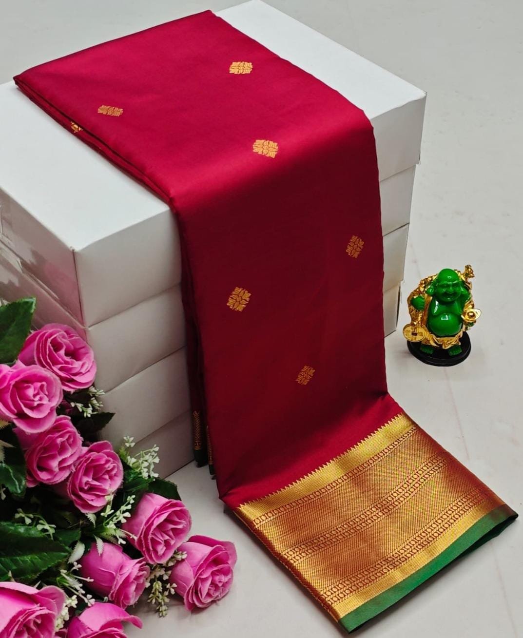 Litchi Soft Silk Sarees image 4