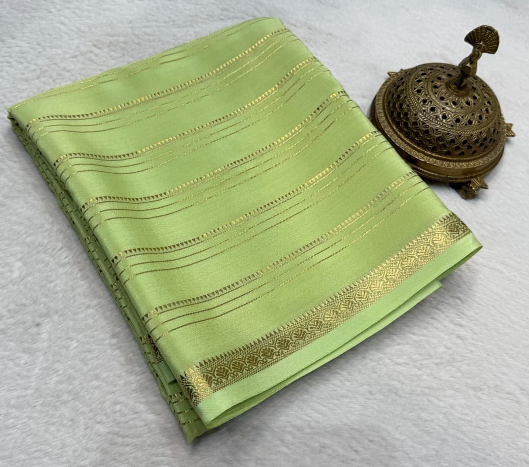Semi Mysore Silk Sarees image 12