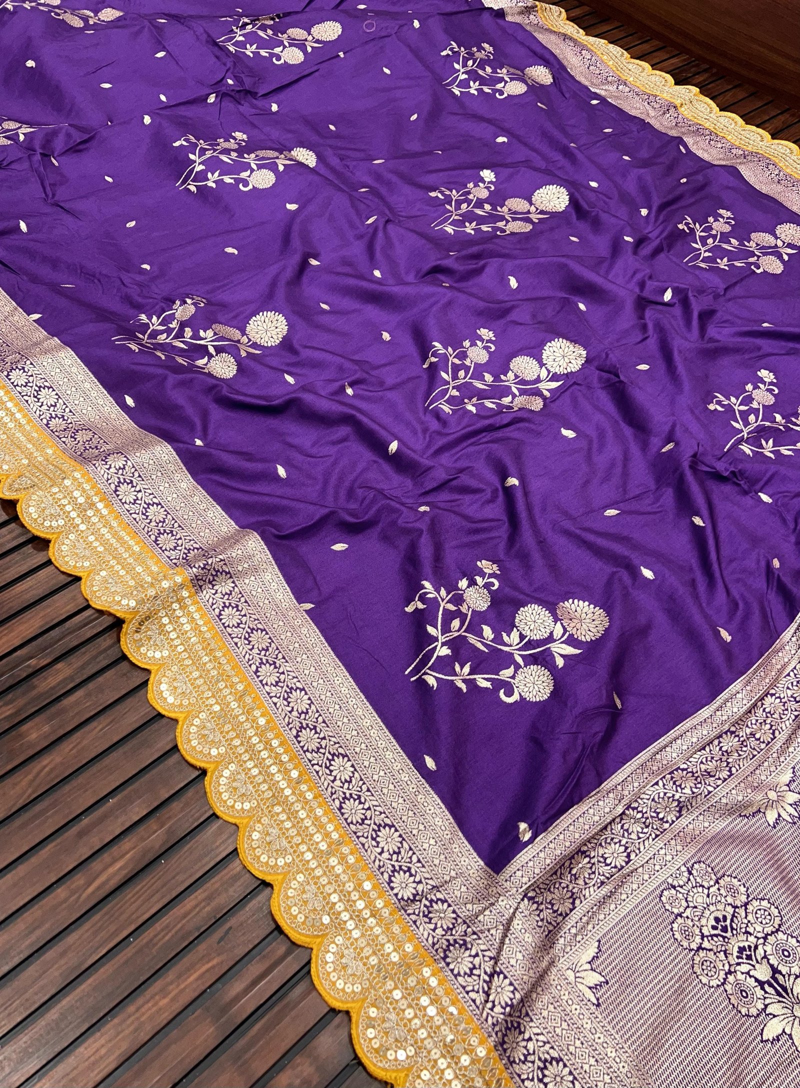 Pure Banarasi Dola Silk image 11