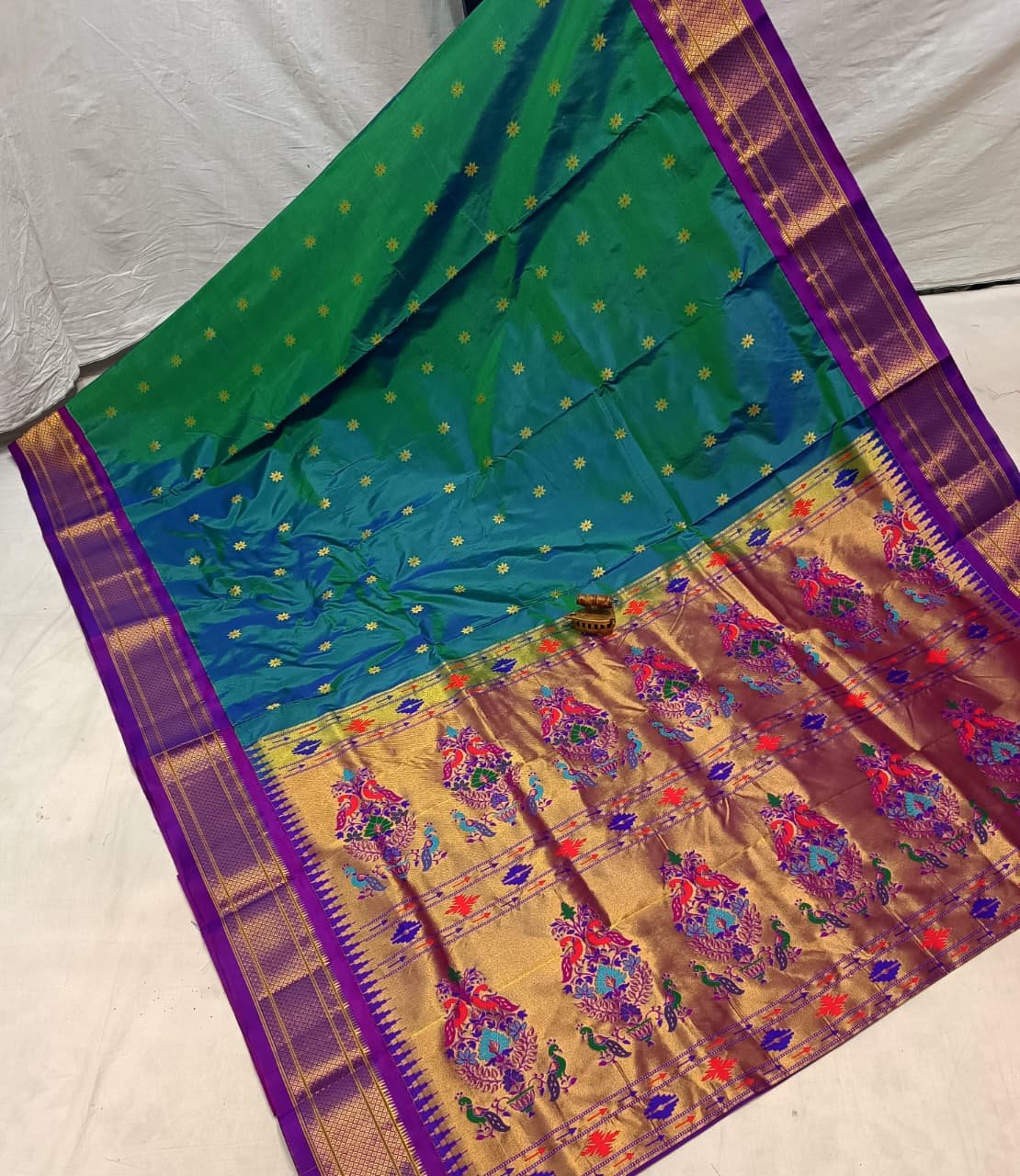 Karnful Pdiyal Paithani Pure Silk image 34
