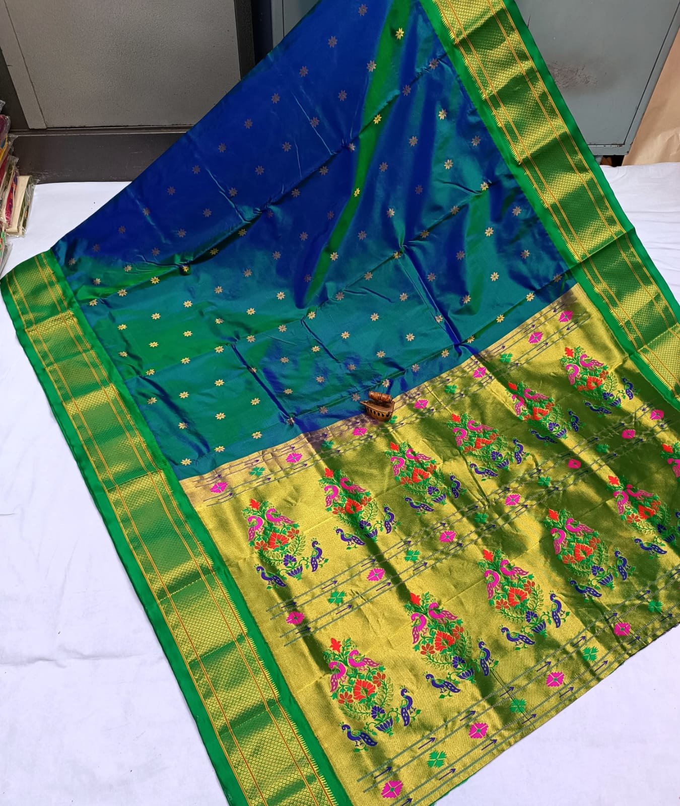 Karnful Pdiyal Paithani Pure Silk image 14