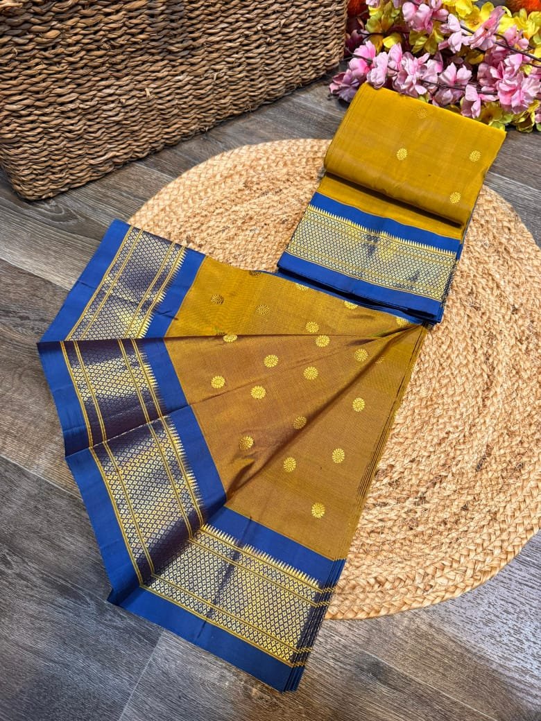 Kalanjali Maharani Paithani Pure Silk image 23