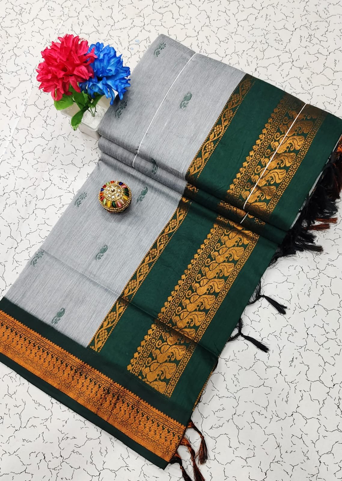 Kalyani Cotton Saree ( BUTTA) image 8