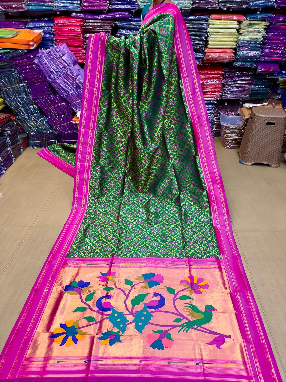 Rajasthani Bandhani Paithani image 11