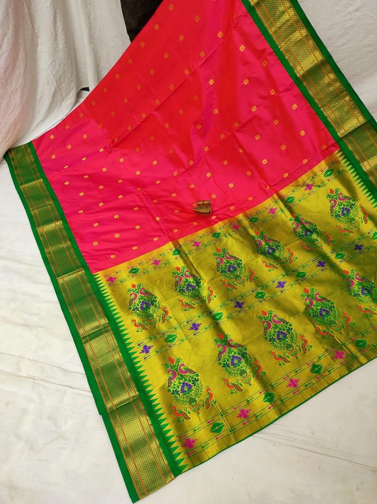 Karnful Pdiyal Paithani Pure Silk image 2