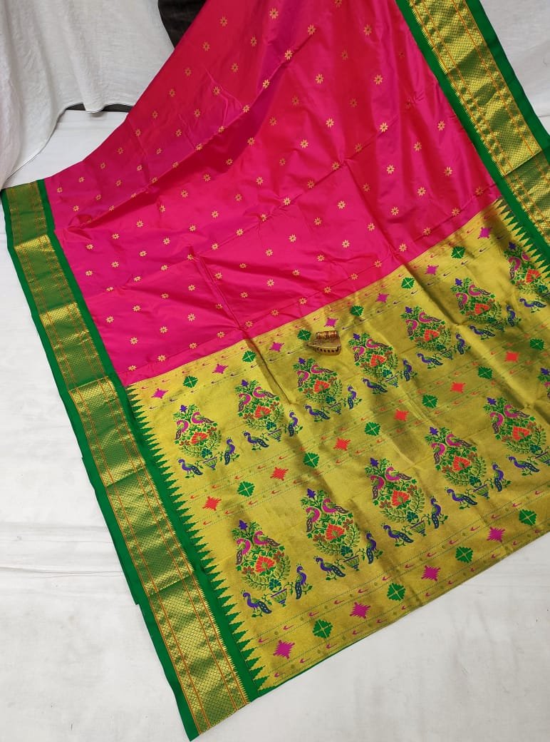 Karnful Pdiyal Paithani Pure Silk image 27