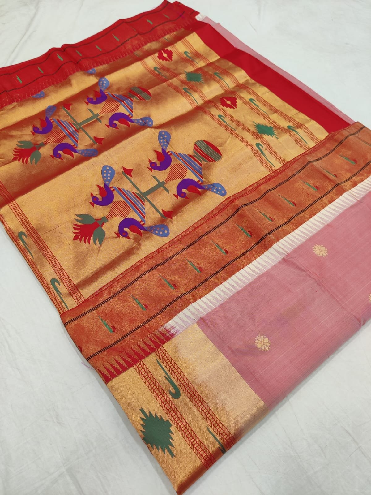 Muniya Paithani Pure Silk image 22