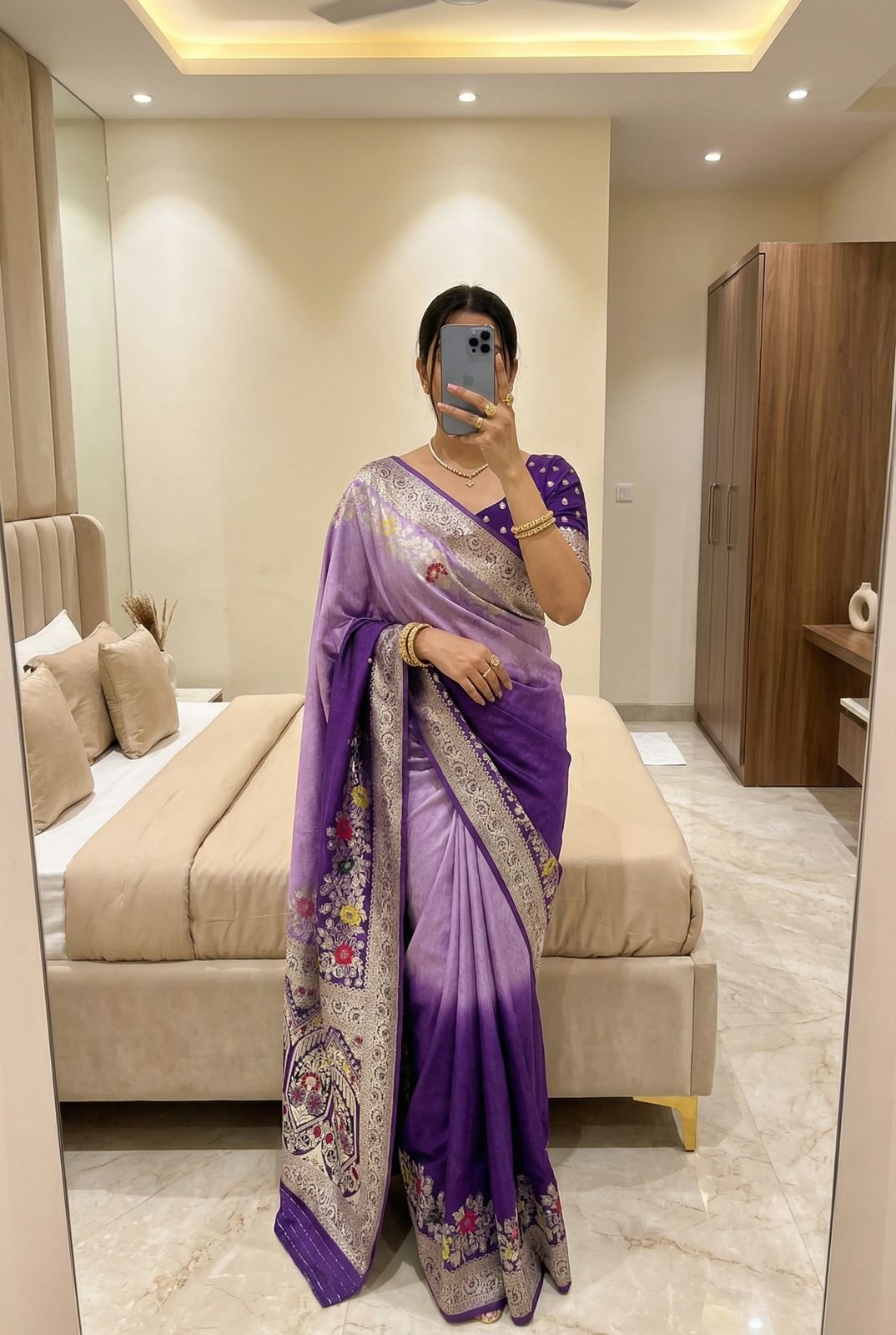 Pure Viscose Dola Silk Saree image 5