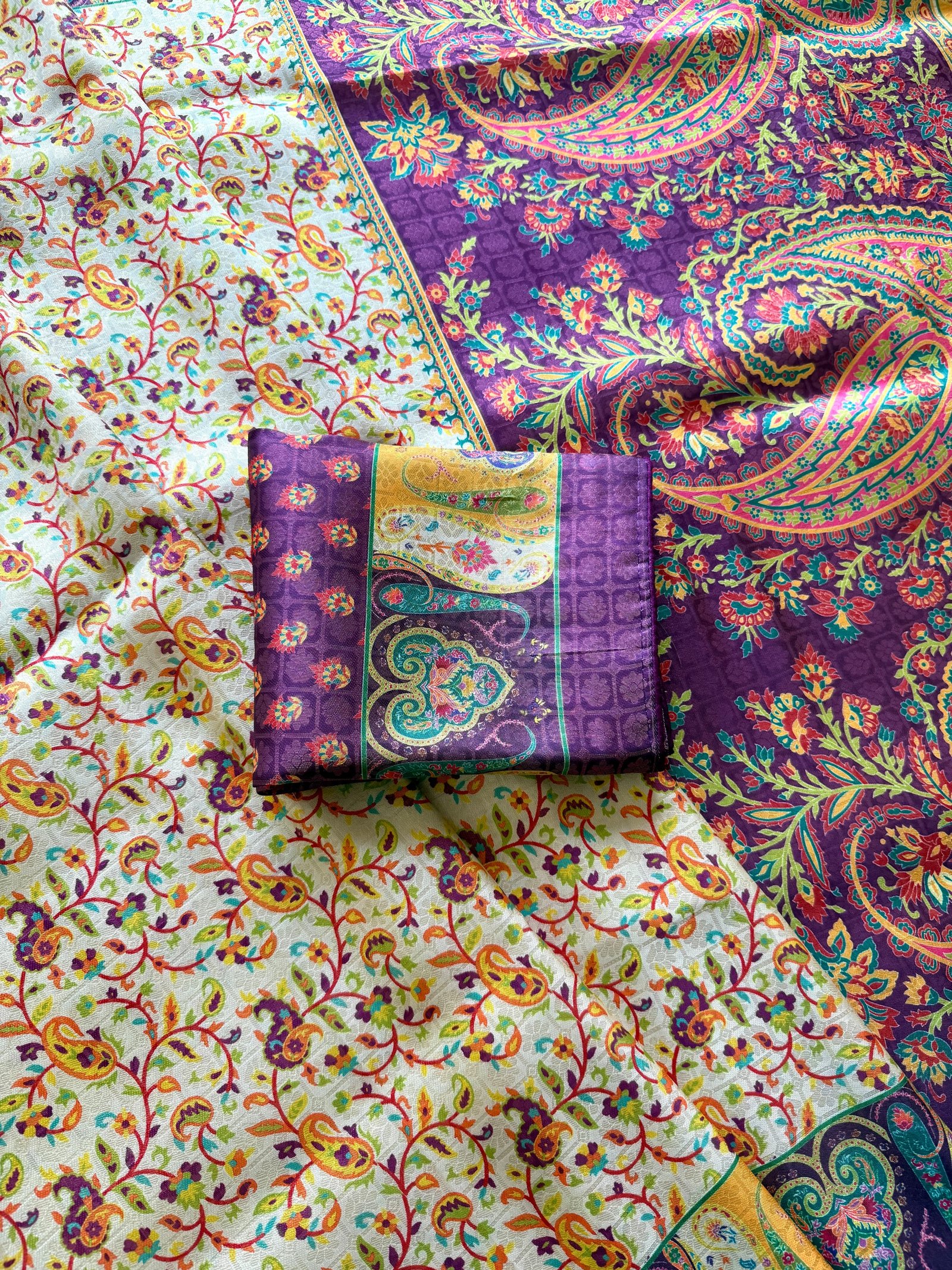 Dola Silk Position Pashmina Design Saree image 6