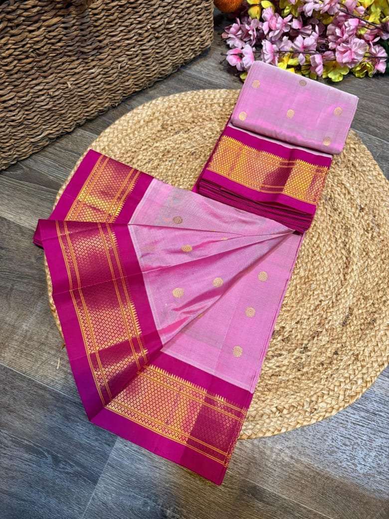 Kalanjali Maharani Paithani Pure Silk image 25