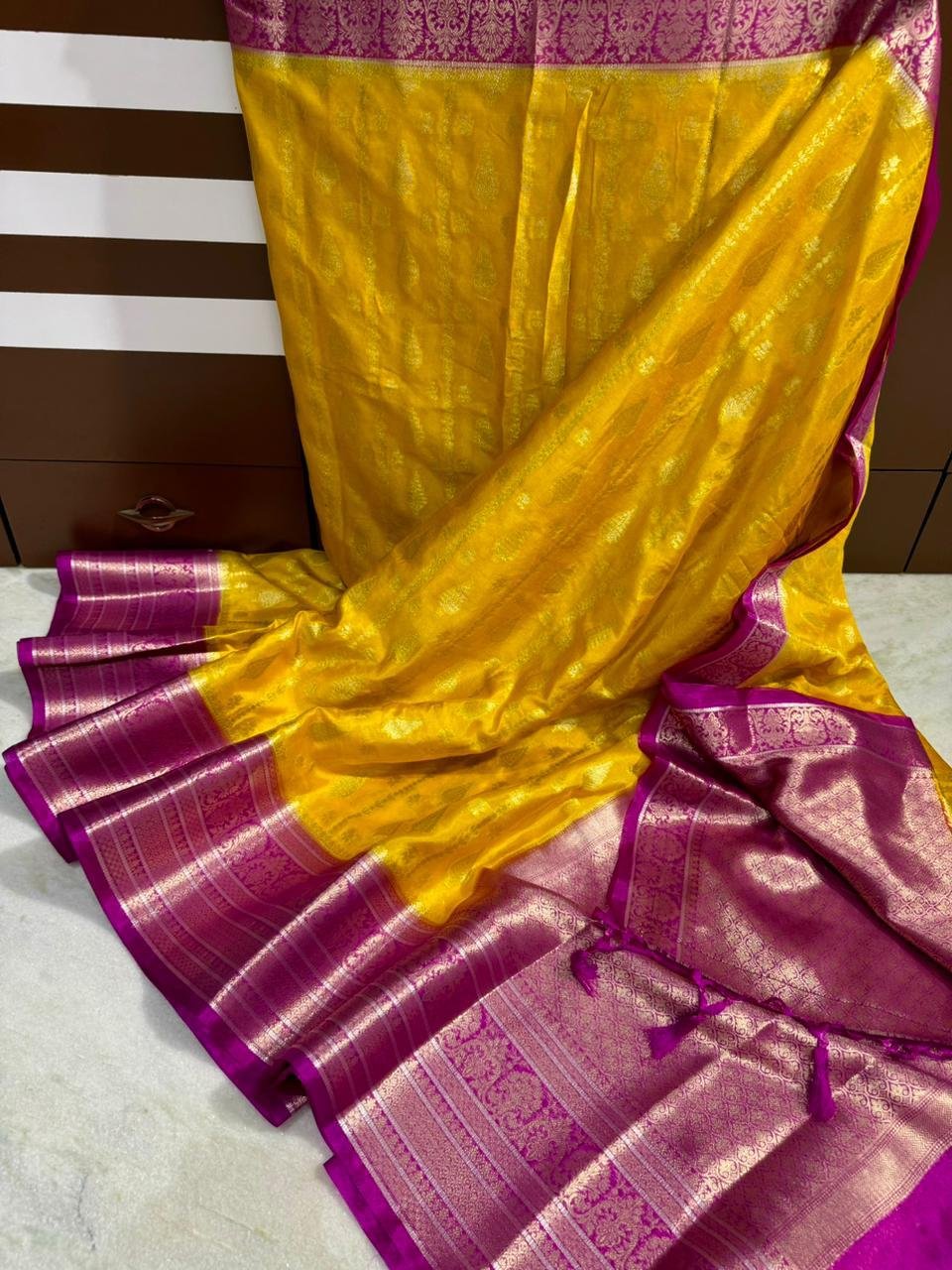 Banarasi Dybal Dupion Silk Saree image 15