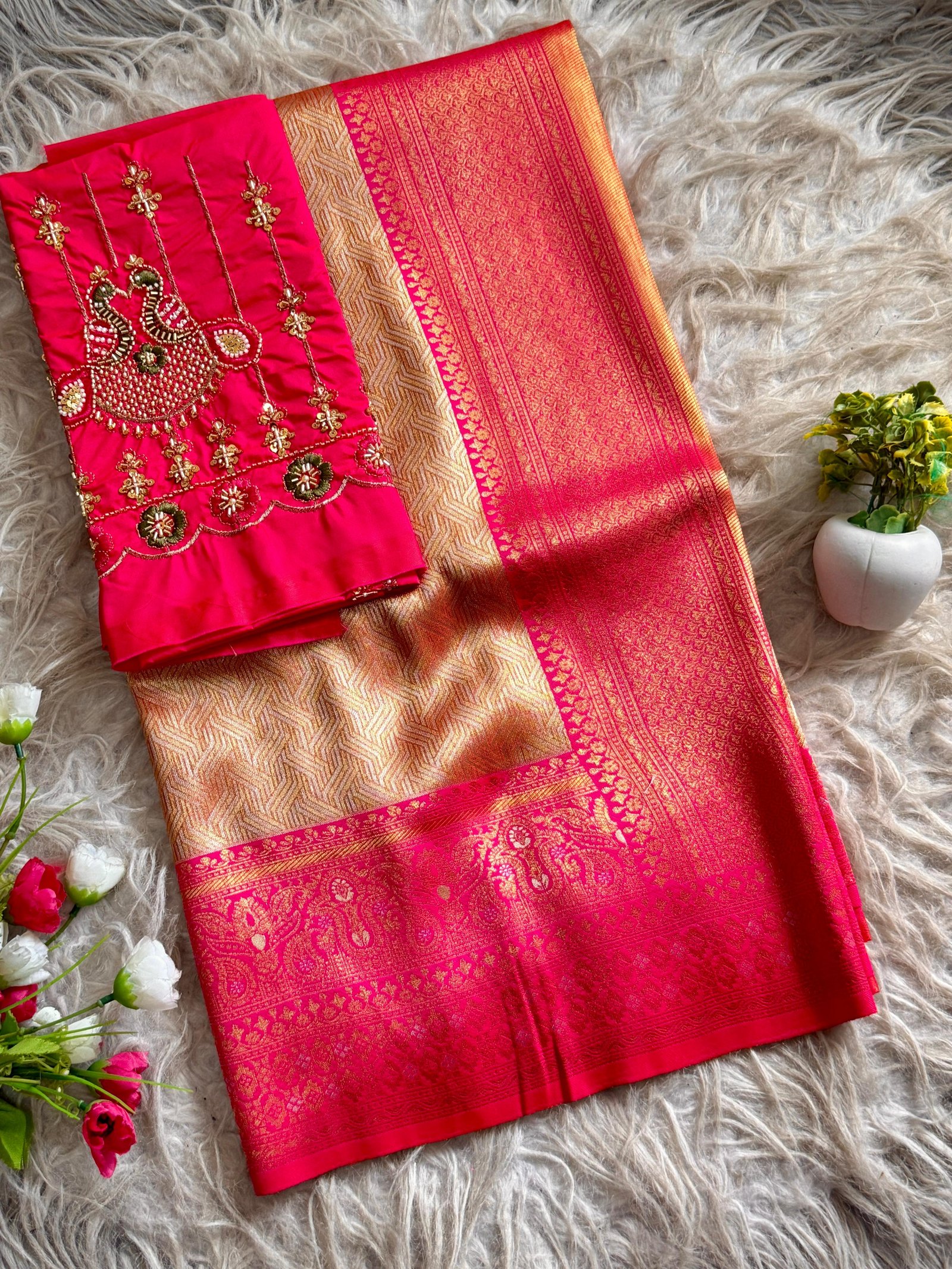 4 Banarasi Tissue Silk image 3