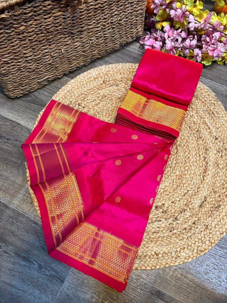 Kalanjali Maharani Paithani Pure Silk image 34