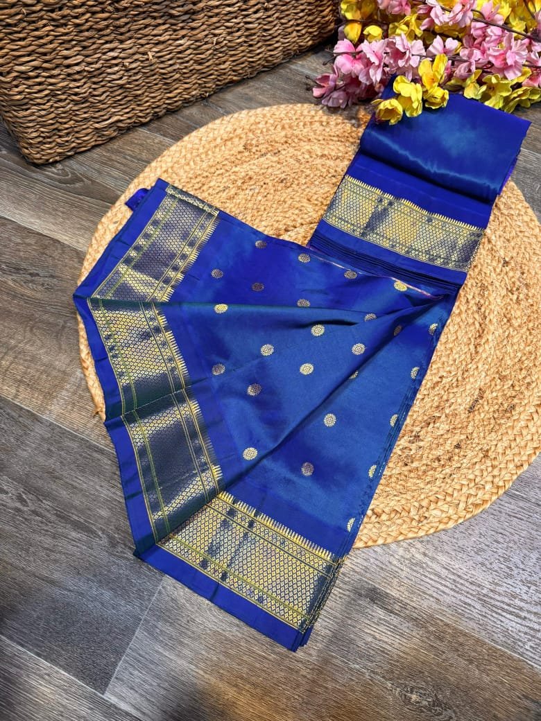 Kalanjali Maharani Paithani Pure Silk image 42