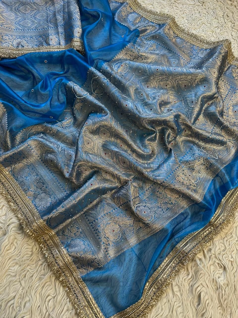 5 Banarasi Tissue Silk image 5