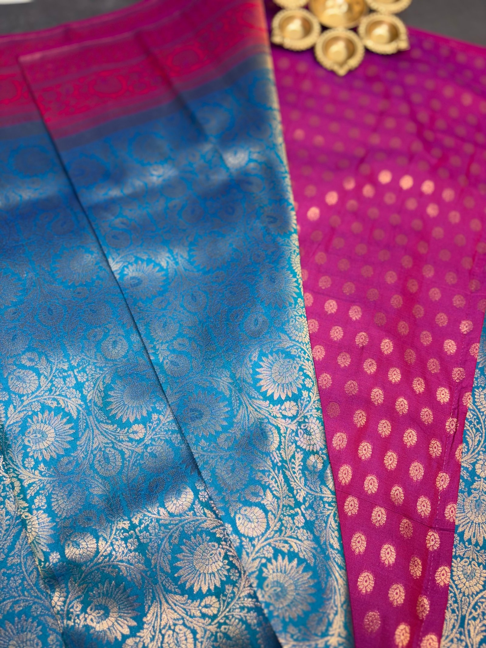 Kanchi Semi Silk Saree Full Brocade image 7