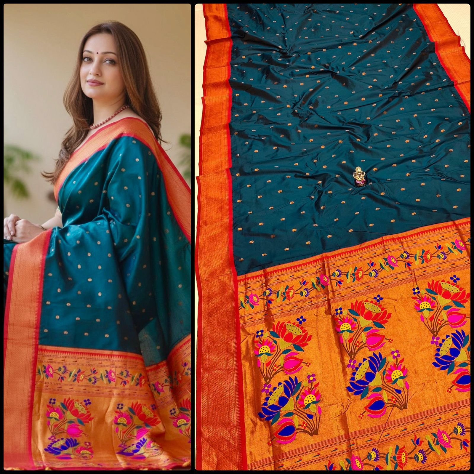 Shrija Kadiyal Paithani image 11